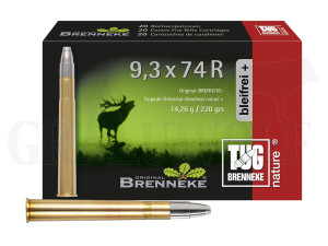 9,3x74R 220 gr / 14,3 g Brenneke TUG Nature+ Patronen 20 Stück 