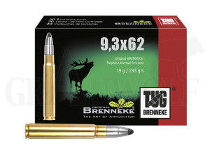 9,3x62 220 gr / 14,3 g Brenneke TUG Nature+ Patronen 20 Stück 