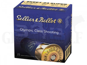 12/70 2,0 mm 24 g Sellier & Bellot Super Skeet Schrotpatronen 25 Stück