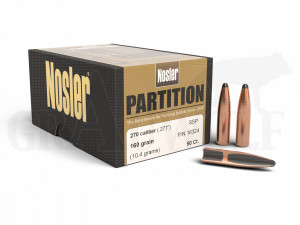 .277 / 7 mm 160 gr / 10,4 g Nosler Partition Geschosse 50 Stück