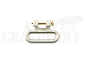 Recknagel Titan Riemenbügelöse 1 1/4" / 31,75 mm für 8 mm Basis abnehmbar Stainless schwarz