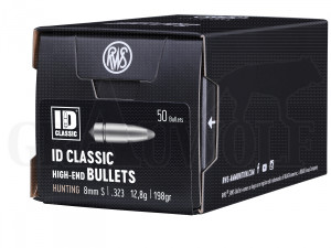 .323 / 8 mm 198 gr / 12,8 g RWS ID Classic Geschosse 50 Stück