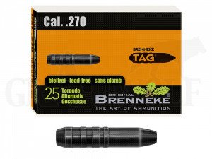 .277 / 7,00 mm 130 gr / 8,4 g Brenneke TAG Geschosse 25 Stück