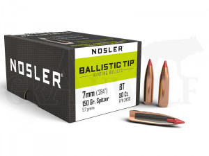 .284 / 7 mm 150 gr / 9,7 g Nosler Ballistic Tip Geschosse 50 Stück