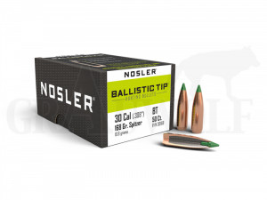 .308 / 7,62 mm 168 gr / 10,9 g Nosler BallisticTip Geschosse 50 Stück