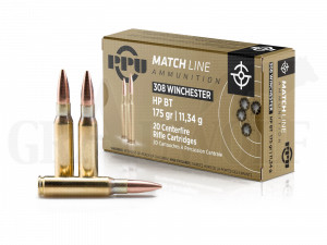 .308 Winchester 175 gr / 11,34 g Prvi Partizan Match Vollmantel Patronen 20 Stück