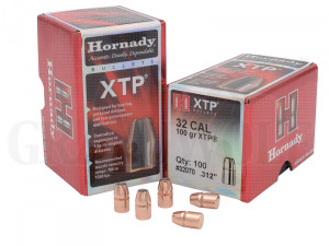 .312 / 7,9 mm 100 gr / 6,5 g Hornady HP/XTP Hohlspitz Geschosse 100 Stück