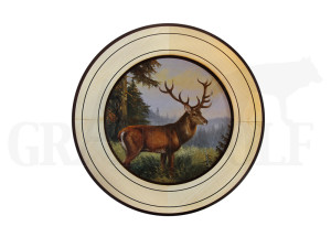 Ehrenscheibe Hirsch im Wechselrahmen 34 cm