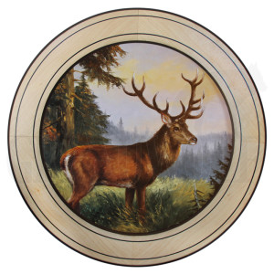 Ehrenscheibe Hirsch im Wechselrahmen 50 cm