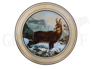 Ehrenscheibe Gams im Wechselrahmen 50 cm