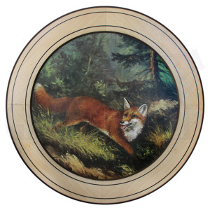 Ehrenscheibe Fuchs im Wechselrahmen 50 cm