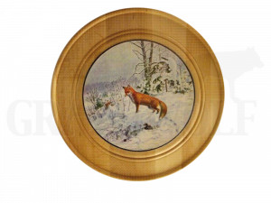 Ehrenscheibe Fuchs Holz massiv 30 cm