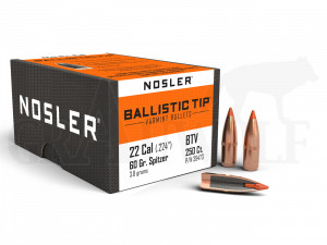 .224 / 5,6 mm 60 gr / 3,9 g Nosler Ballistic Tip Geschosse 250 Stück