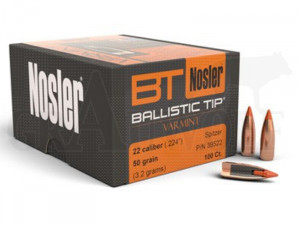 .224 / 5,6 mm 50 gr / 3,2 g Nosler Ballistic Tip Varmint Geschosse 100 Stück