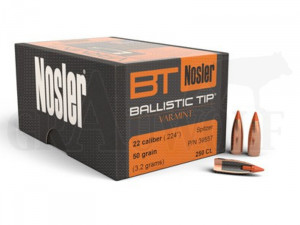 .224 / 5,6 mm 50 gr / 3,2 g Nosler Ballistic Tip Varmint Geschosse 250 Stück