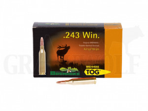 .243 Win 96 gr / 6,2 g Brenneke TOG Patronen 20 Stück 