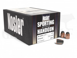 .429 / 10,9 mm 200 gr / 13,0 g Nosler JHP Sporting Handgun Hohlspitz Geschosse 250 Stück