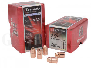 .452 / 11,5 mm 300 gr / 19,4 g Hornady XTP Mag Geschosse 50 Stück