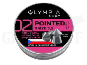 Olympia Shot Pointed Xsize 5,5 mm Diabolo Olympia Shot Pointed Xsize 5,5 mm Diabolo