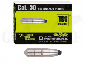 .308 / 7,62 mm 181 gr / 11,7 g Brenneke TUG Geschosse 25 Stück