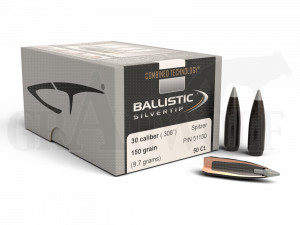 .308 / 7,62 mm 150 gr / 9,7 g Nosler Ballistic SilverTip Geschosse 50 Stück