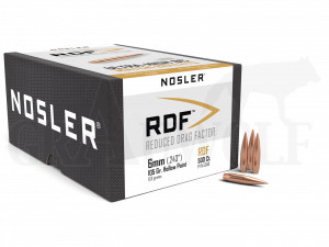 .243 / 6 mm 105 gr / 6,8 g Nosler HPBT RDF Geschosse 500 Stück