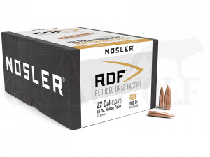 .224 / 5,6 mm 85 gr / 5,5 g Nosler HPBT RDF Match Geschosse 500 Stück