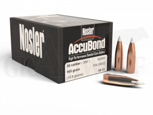 .308 / 7,62 mm 165 gr / 10,7 g Nosler AccuBond Geschosse 50 Stück