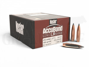 .277 / 7 mm 150 gr / 9,7 g Nosler AccuBond Long Range SP Geschosse 100 Stück