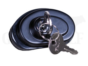 Franzen Abzugschloss mit Schlüssel schwarz Franzen Abzugschloss mit Schlüssel schwarz