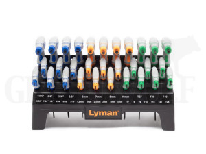 Lyman Heritage T -Griff Schraubendrehersatz Sechskant und Vielzahn 30-teilig