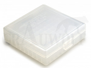 Berry's Klappdeckelbox #001 weiß für 100 Patronen 9 mm Para