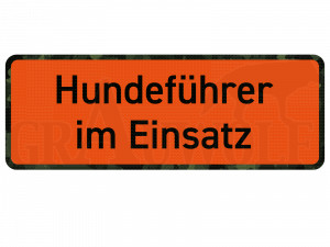 Hundeführer im Einsatz Magnetschild