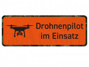 Drohnenpilot im Einsatz Magnetschild