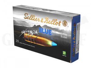 7x65R 150 gr / 9,7 g Sellier & Bellot tipped eXergy blue Patronen 20 Stück