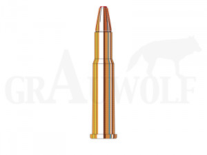 .30-30 Winchester 175 gr / 11,3 g Hornady Sub-X Teilmantelhohlspitzpatronen Unterschall 20 Stück