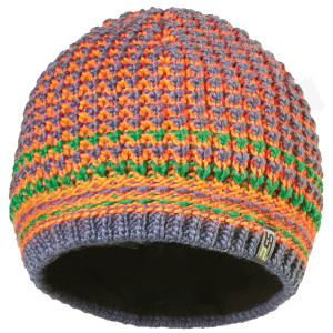 PSS Strickmütze grau/grün/orange PSS Strickmütze grau/grün/orange