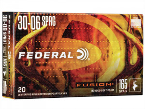 .30-06 Springfield 165 gr / 10,7 g Federal Fusion Verbundkern Patronen 20 Stück