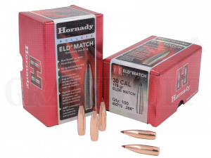 .308 / 7,62 mm 178 gr / 11,5 g Hornady ELD-Match Geschosse 100 Stück