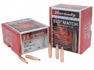 .308 / 7,62 mm 208 gr / 13,5 g Hornady ELD-Match Geschosse 100 Stück