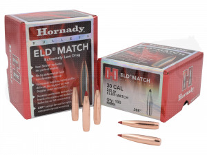 .308 / 7,62 mm 225 gr / 14,6 g Hornady ELD-Match Geschosse 100 Stück