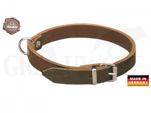 AKAH Halsband genietet aus Sattelleder 35 cm