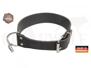 AKAH Halsband genietet aus Sattelleder extra breit 40 cm