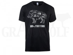 Bergara T-Shirt Wild Boar - Schwarz - M