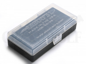 Berry's Klappdeckelbox #408 weiß für 50 Patronen 10 mm / .45 ACP 