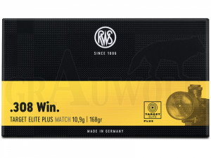 .308 Winchester 168 gr / 10,90 g RWS Target Elite Plus Match Patronen 20 Stück