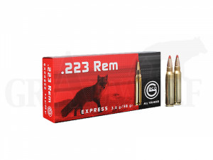 .223 Remington 55 gr / 3,6 g Geco Express Patronen 20 Stück