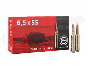 6,5x55 156 gr / 10,1 g Geco Plus Patronen 20 Stück