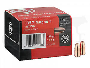 .357 / 9 mm 180 gr / 11,7 g Geco Hexagon Geschosse 1500 Stück