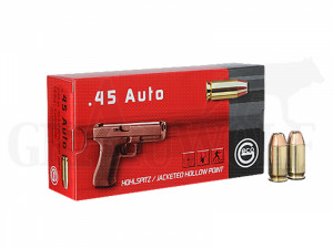 45 ACP 230 gr / 14,9 g Geco Hohlspitz Patronen 50 Stück